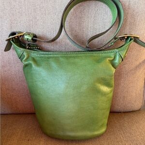 Almost Vintage COACH Green/Grass Legacy Bleaker Duffle Bucket Shoulder Bag 11422